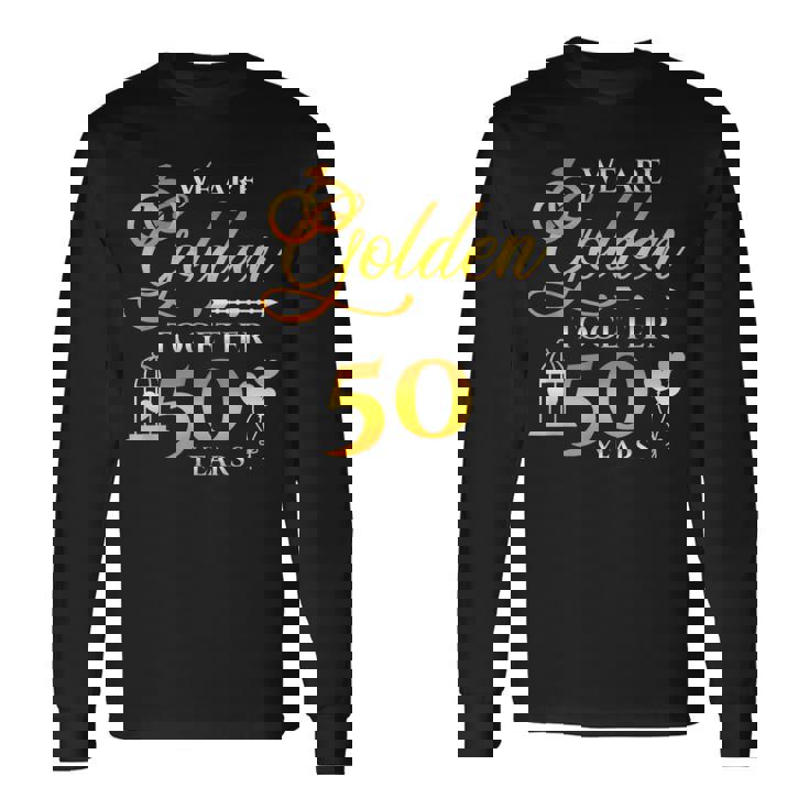 結婚50周年 結婚記念日 金婚記念日 長袖Tシャツ