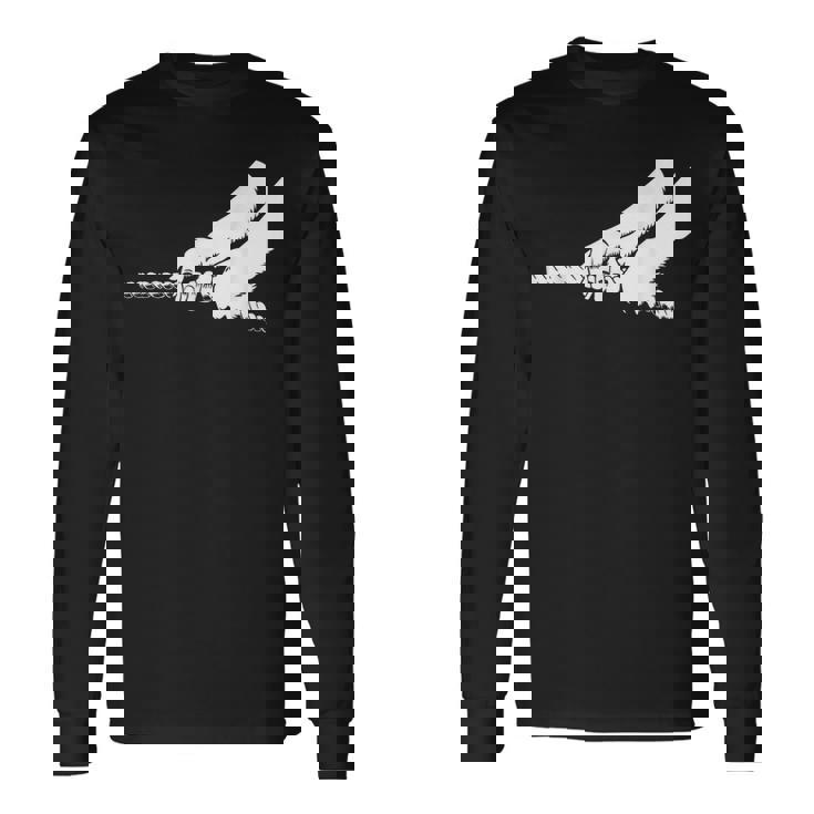 綱引きロープチームチーム。 長袖Tシャツ