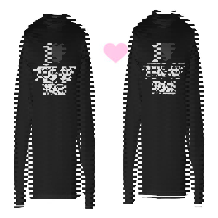 綱引き大好き 長袖Tシャツ