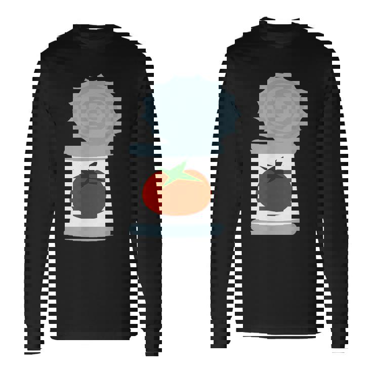 缶詰トマト 長袖Tシャツ