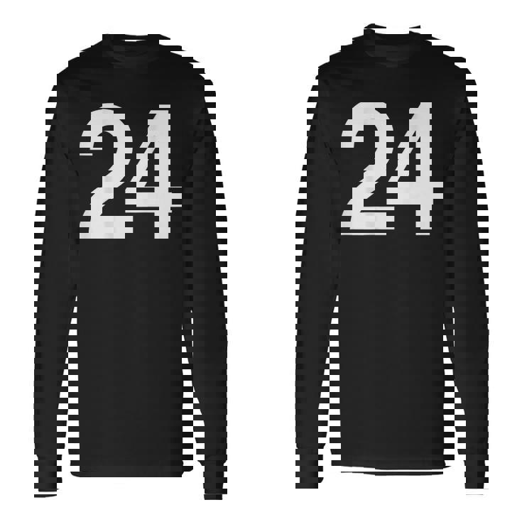 背番号24 番号付きシャツ番号 長袖Tシャツ