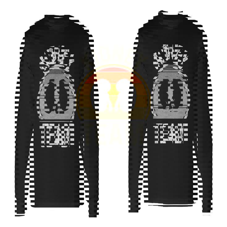 腎臓チーム 透析 テックウィーク 技術者 腎臓 看護師 長袖Tシャツ