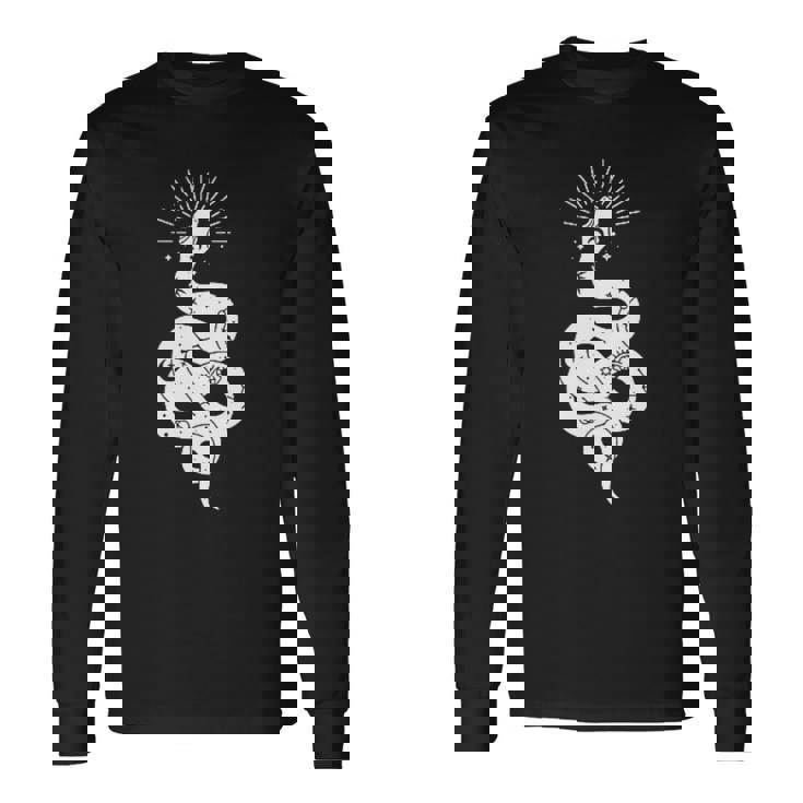 蛇 神秘主義 オカルティズム イルミナティ フリーメイソン 魔法erpent Mysticism Occultism 長袖Tシャツ ギフトのアイデア