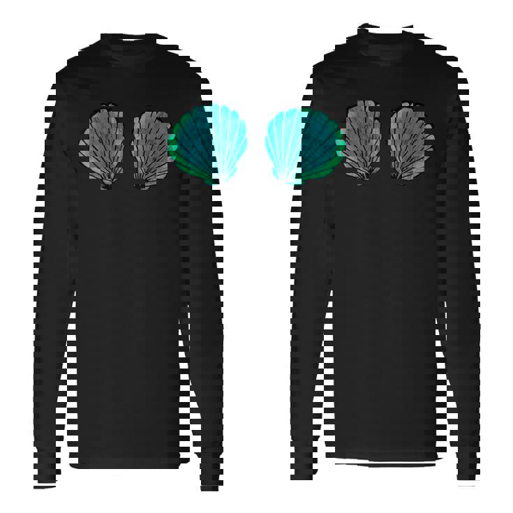 貝殻 マーメイド ブラジャー ビキニブラ 貝殻 長袖Tシャツ