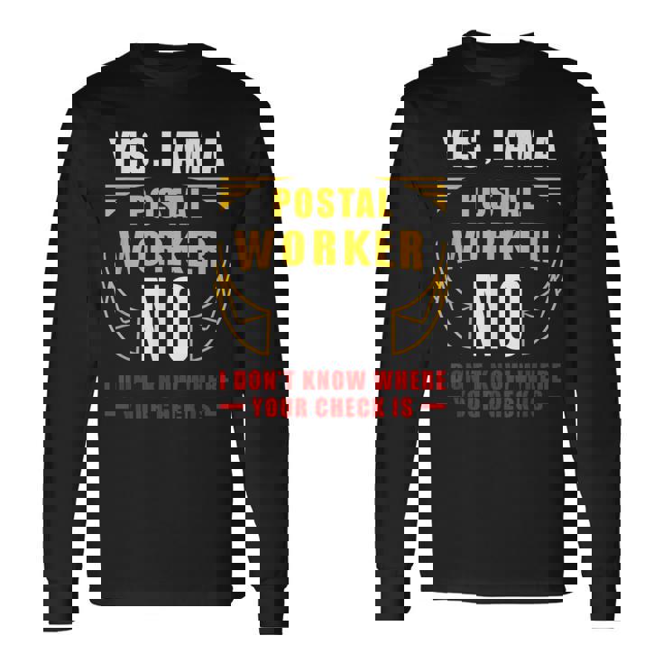 退職郵便局 郵便局 退職 ポストマン 長袖Tシャツ