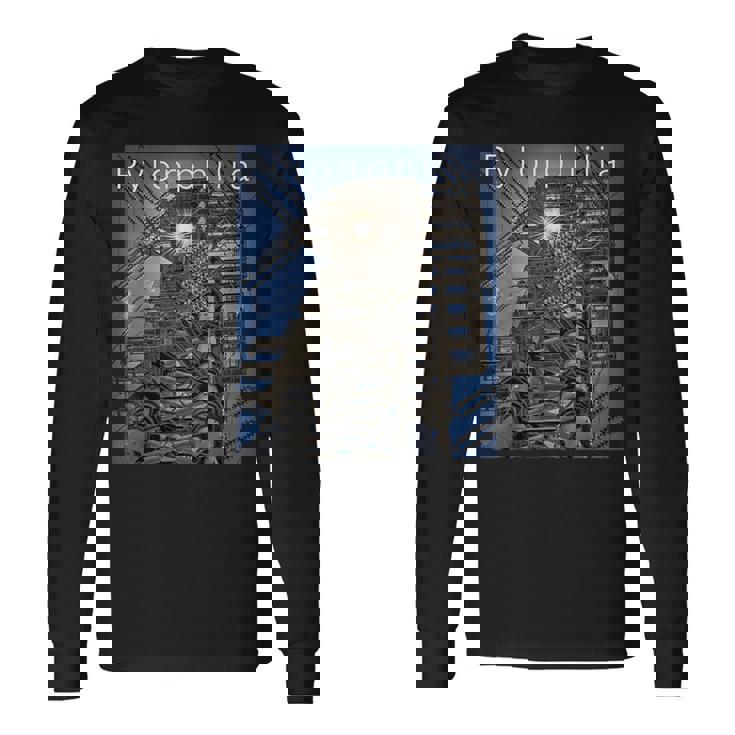 送電鉄塔 -Pylonphilia- 長袖Tシャツ