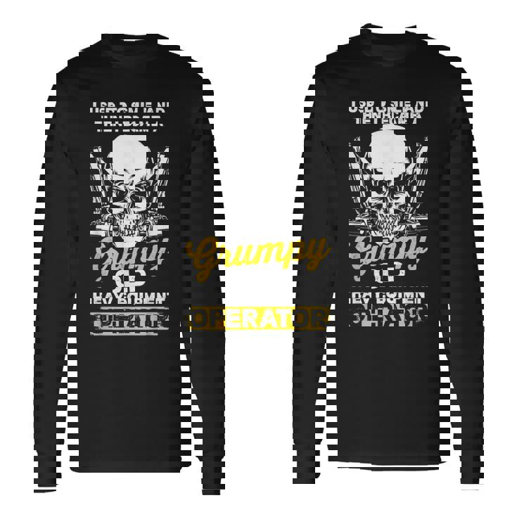 重機オペレーター 重機オペレーター 長袖Tシャツ