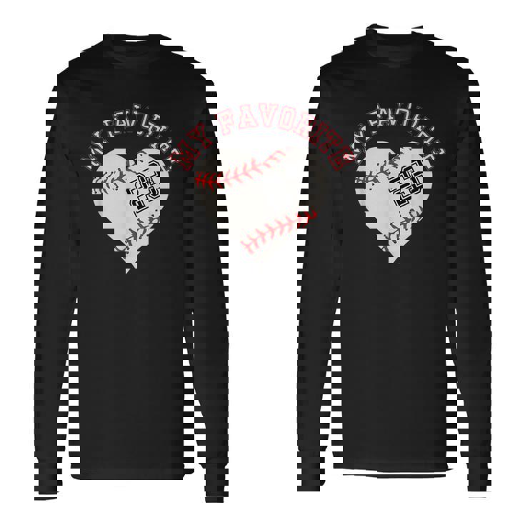 野球選手23ジャージー衣装 No＃23スポーツファンギフト Baseball Jersey Number 23 長袖Tシャツ