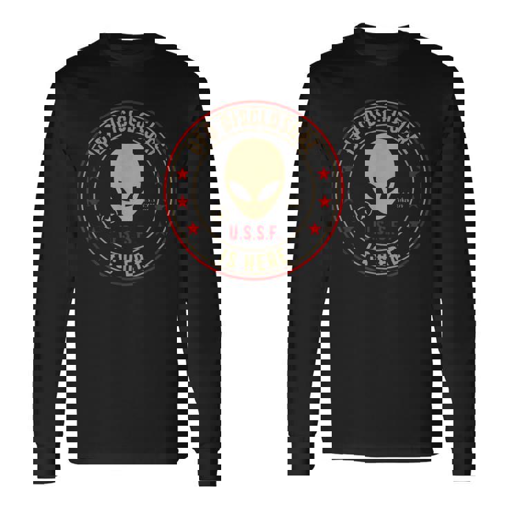 開示はこちらエイリアン侵略uapエイリアンufo 長袖Tシャツ ギフトのアイデア