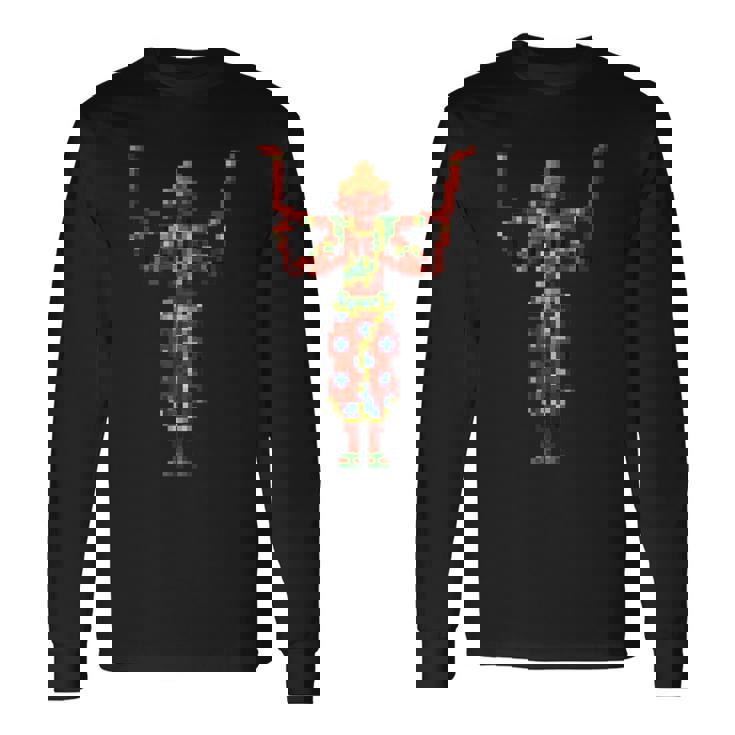 阿修羅ドット絵 長袖Tシャツ ギフトのアイデア