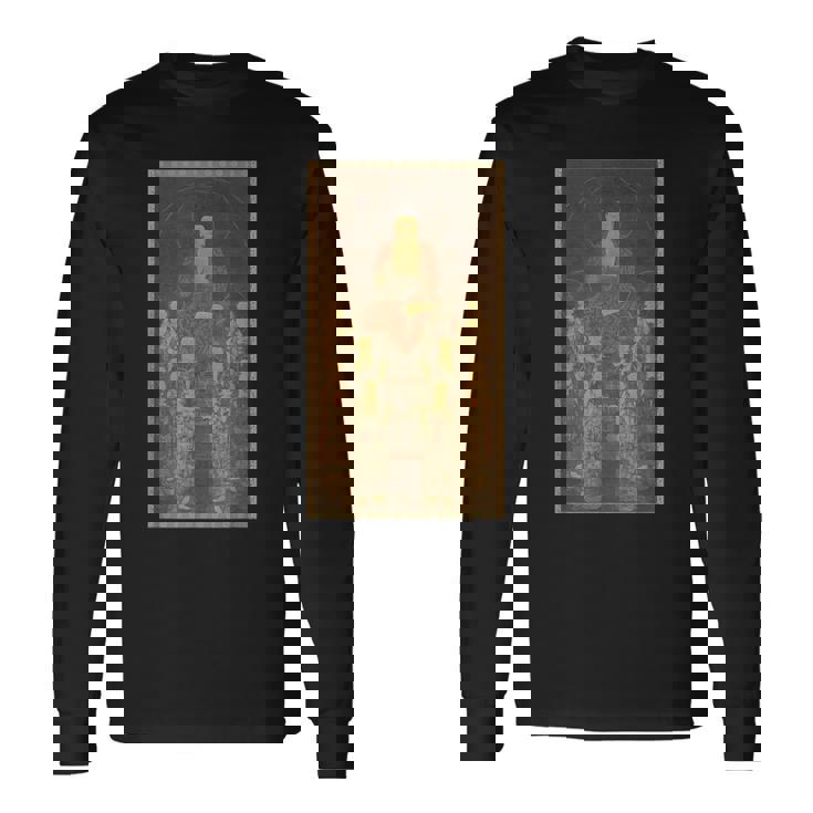 阿弥陀仏 阿弥陀 と八大菩薩 長袖Tシャツ