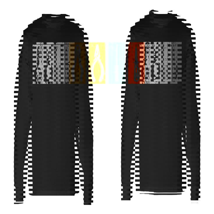 電工工具 レトロ 職人 長袖Tシャツ ギフトのアイデア