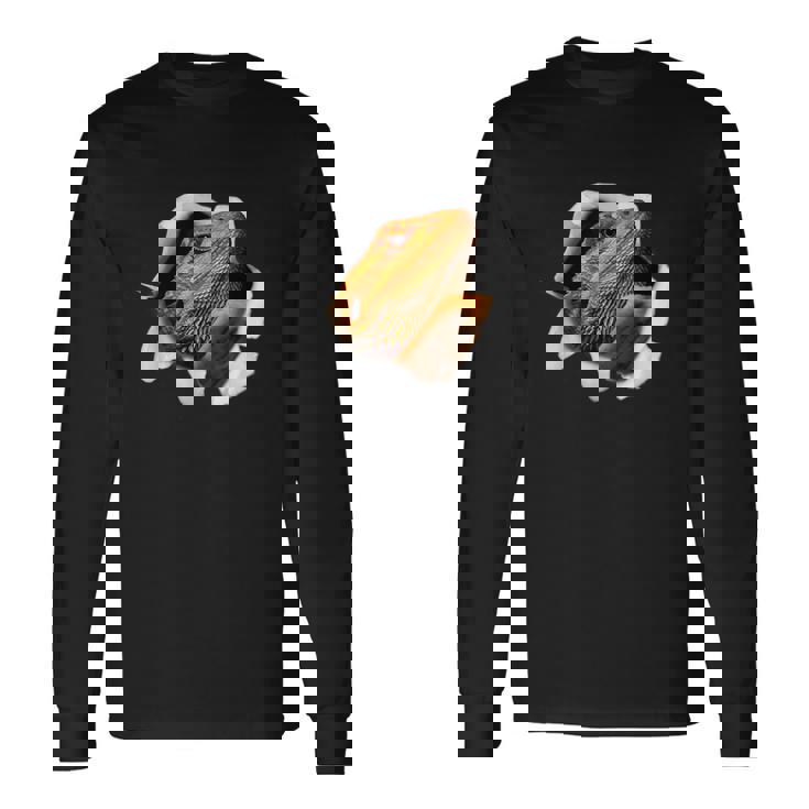 面白いtシャツ イグアナ トカゲ 爬虫類 メンズ 動物 グッズ おもしろ 面白い 服 ネタ 動物 珍獣 長袖Tシャツ