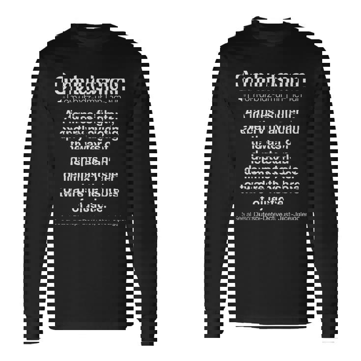 面白いオンブズマン 長袖Tシャツ