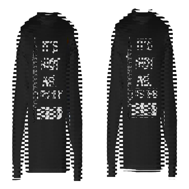 面白いオーボエ奏者 オーボイスト ミュージシャン 音楽教師 プン オーボエ 長袖Tシャツ