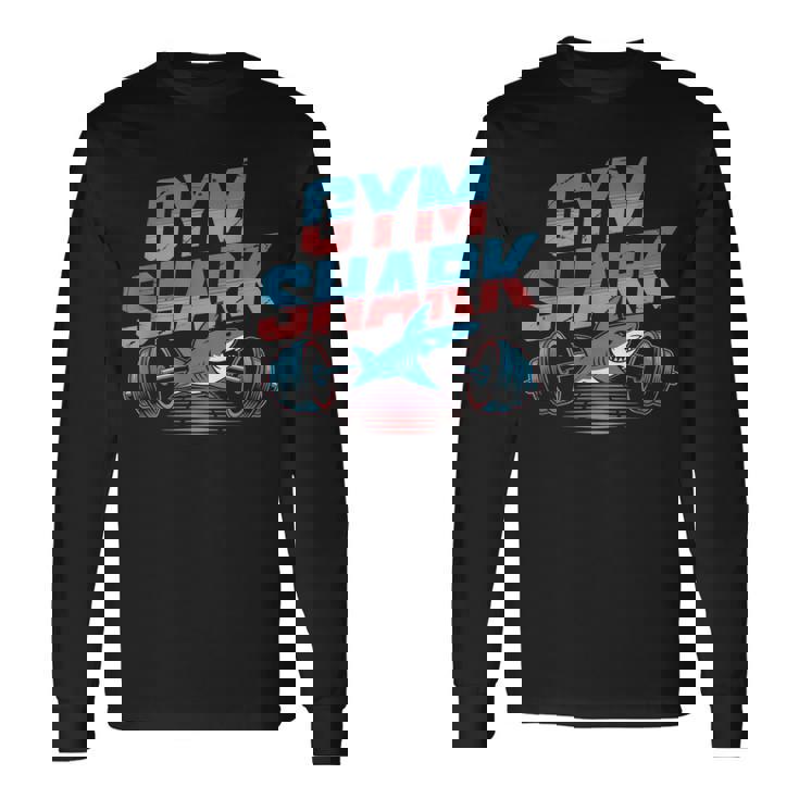 面白いジムシャークシャツ – フィットネス愛好家tシャツ 長袖Tシャツ