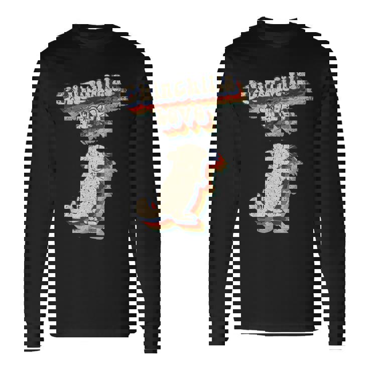 面白いチンチラのことわざ 長袖Tシャツ