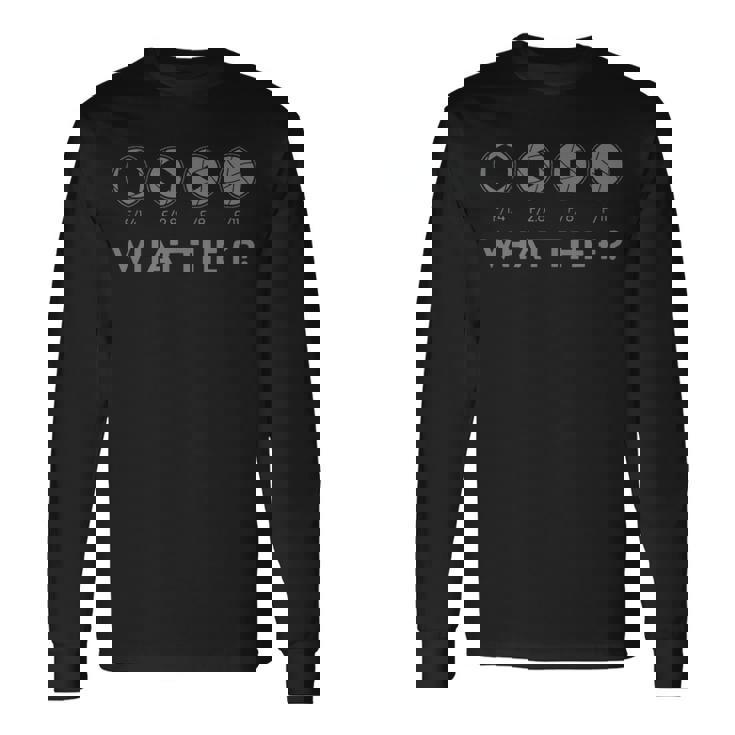 面白い写真、レンズカメラ愛好家 写真家 長袖Tシャツ