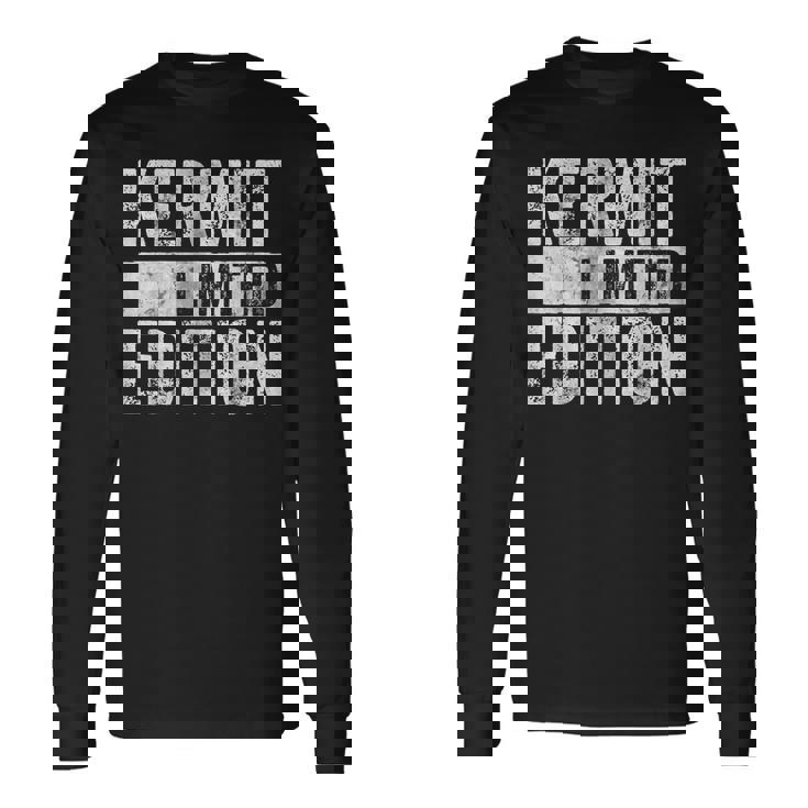 面白い名前ジョークシャツ カーミット限定版 長袖Tシャツ