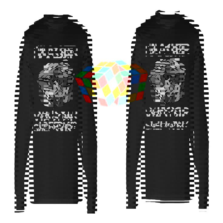 面白い数学愛好家ルービックキューブ愛好家数学教師 長袖Tシャツ