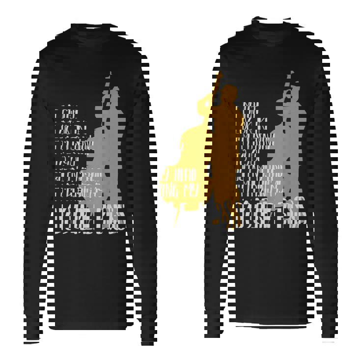 頭の中でコントラバスを思い浮かべます 長袖Tシャツ