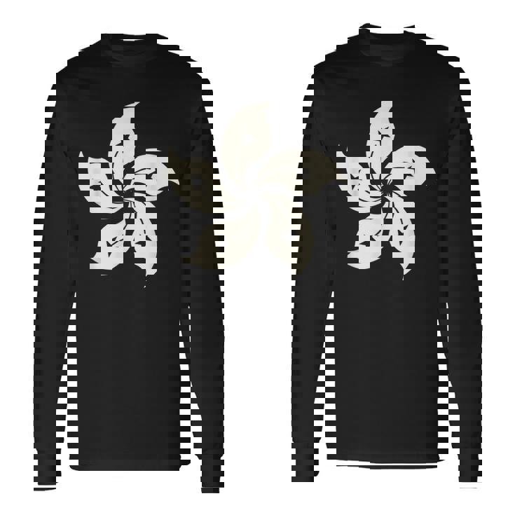 香港国旗 香港プライド オーキッド 長袖Tシャツ