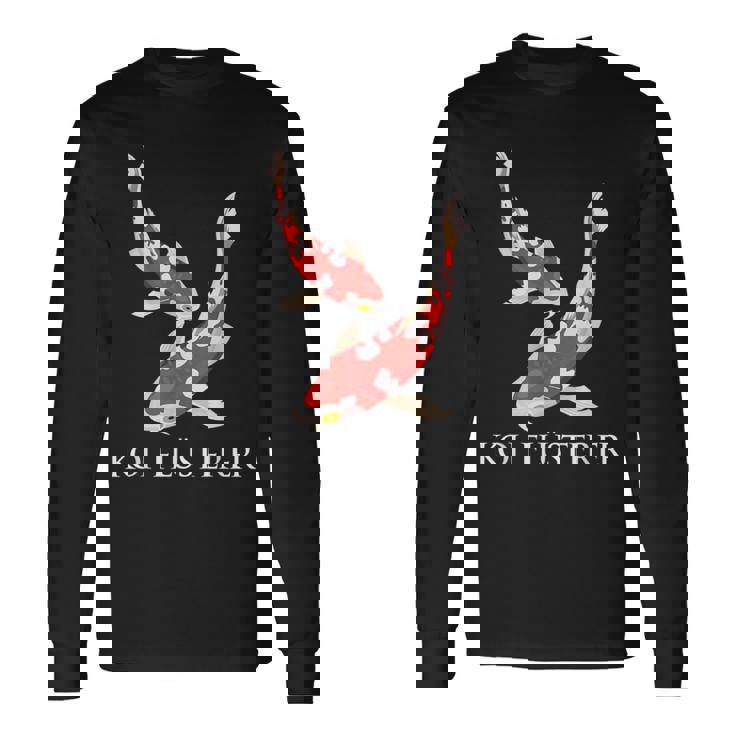 鯉 ささやき魚 鯉 日本 鯉 錦鯉 長袖Tシャツ