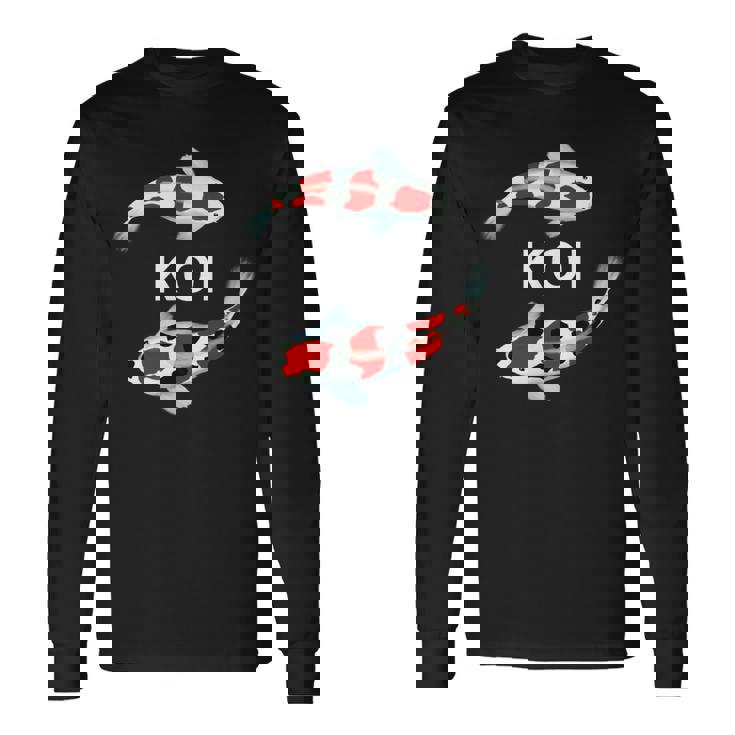 鯉魚錦鯉 長袖Tシャツ