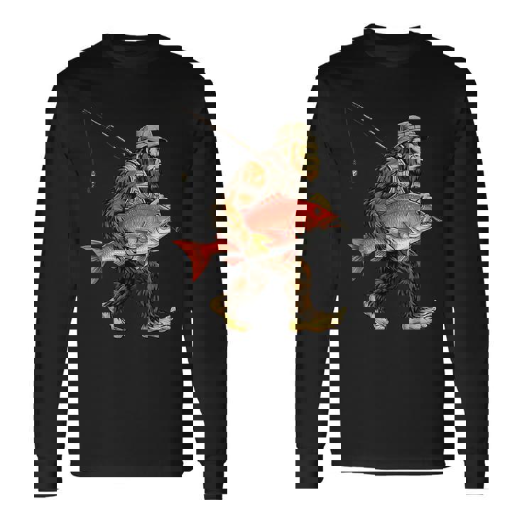 鯛 ビッグフット フィッシャーマン 海水釣り サスカッチ 長袖Tシャツ