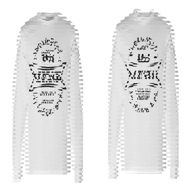 1956年生まれ 古稀 ヴィンテージデザイン 70歳 長袖Tシャツ