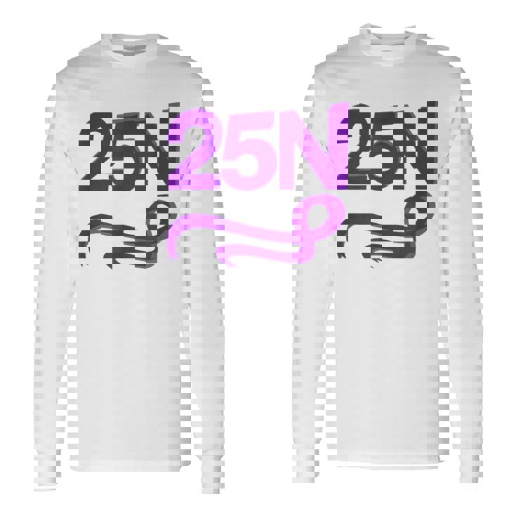 25N Diseño Feminista Camiseta de manga larga