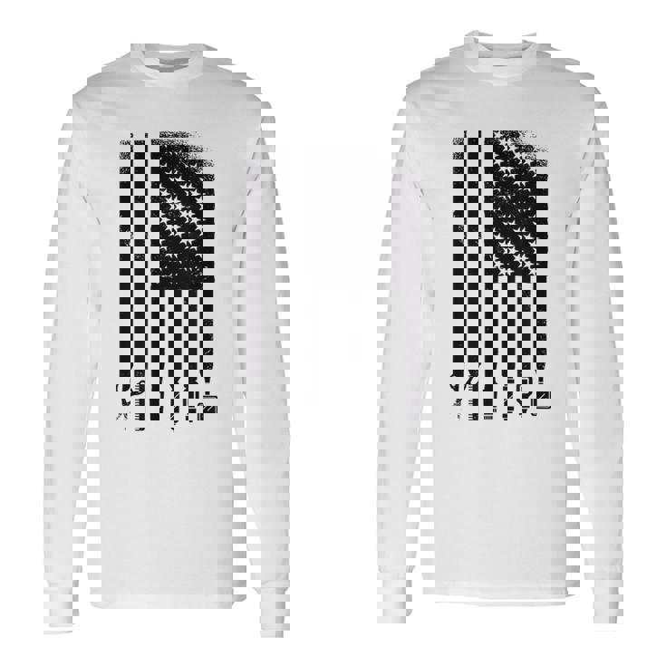 Awesome Barber Usa フラッグ 星 クール コーム ハサミ 長袖Tシャツ ギフトのアイデア