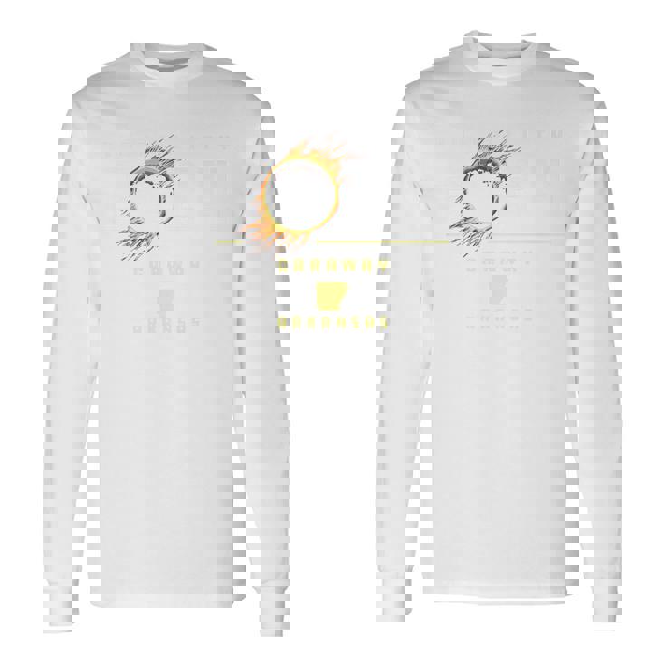 Caraway Arkansas 2024 Total Solar Eclipse Premium Long Sleeve T-Shirt