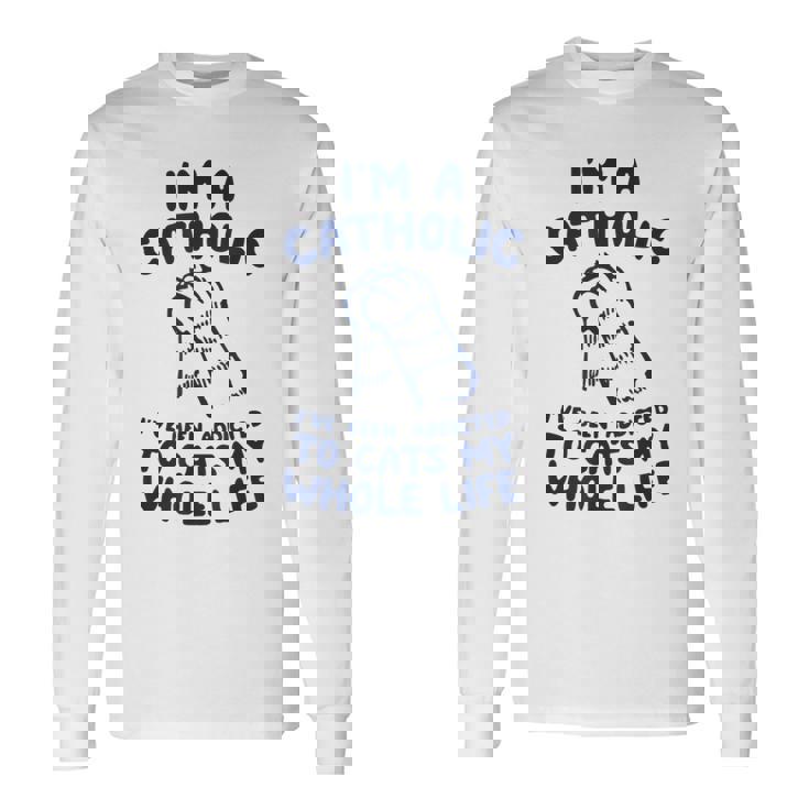 Cat Lovers I Love Cats The End ユニセックス リラックスtシャツ 長袖Tシャツ