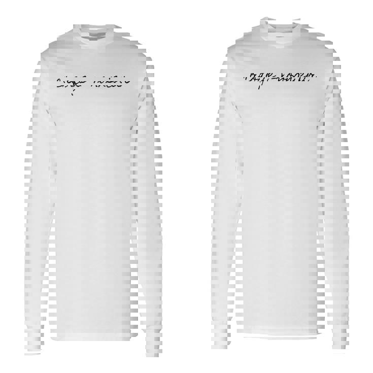 Croque Monsieur フレンチサンドイッチ 食通 かわいい 長袖Tシャツ