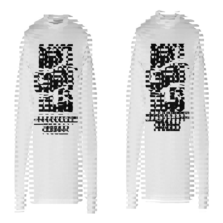 Don't Count Tiles タイルゲーム 麻雀選手 フォールド引退 長袖Tシャツ