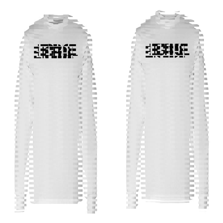 Electrical – Professional Electriciantaff Uniform 長袖Tシャツ