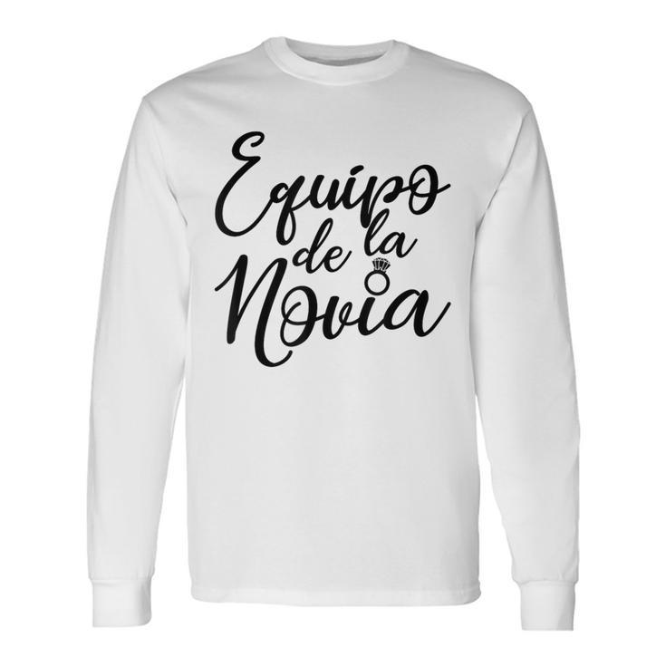 Equipo De La Novia Team Bride Espagne Bachelorette Party T-shirt à manches longues