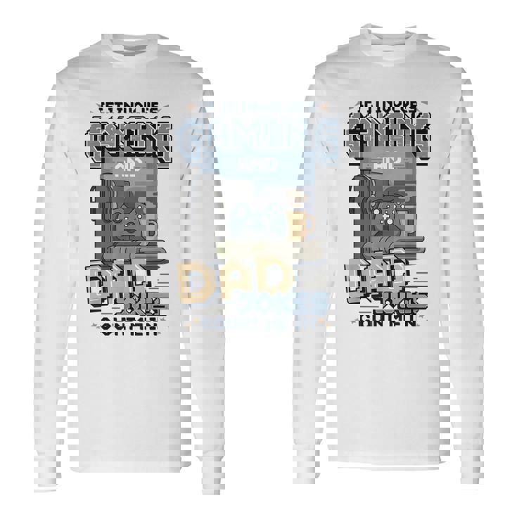 Gaming And Dad Jokes 面白い レトロ ゲーマー 父 しゃれ 長袖Tシャツ