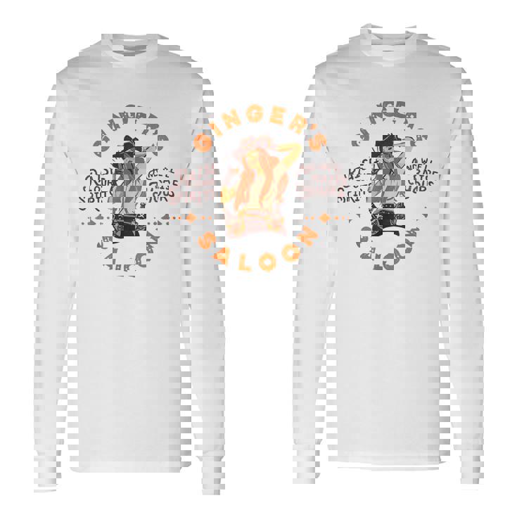 Gingersaloon ヴィンテージ ウイスキー レッドヘッド ダイブバー アーティストギフト 長袖Tシャツ