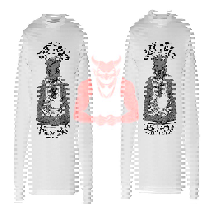 Got Ink Tattoo Devil Hell Yeah Inked Tattooist 長袖Tシャツ