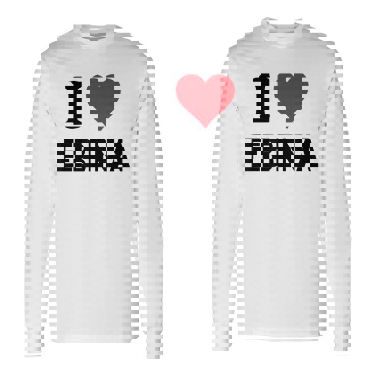 I Heart 海老名 日本ラブ日本土産 長袖Tシャツ