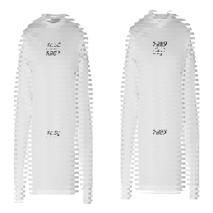 Htmlヘッドボディタグ オタク 長袖Tシャツ ギフトのアイデア