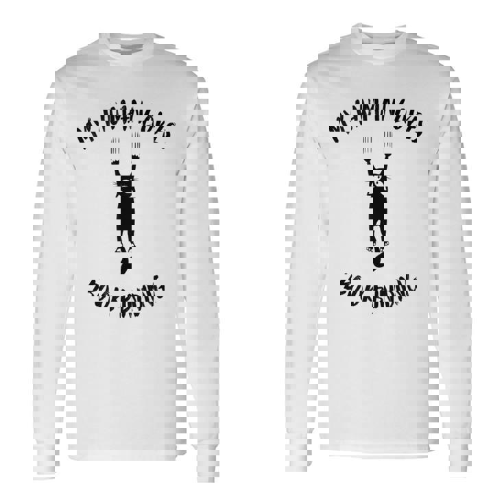 My Human Loves Book Binding Cat Parent Hobby Lover Tank Top Long Sleeve T-Shirt