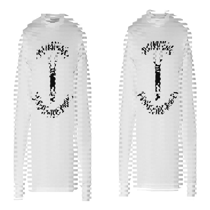 My Human Loves Building Model Bridges Cat Parent Hobby Tank Top Long Sleeve T-Shirt