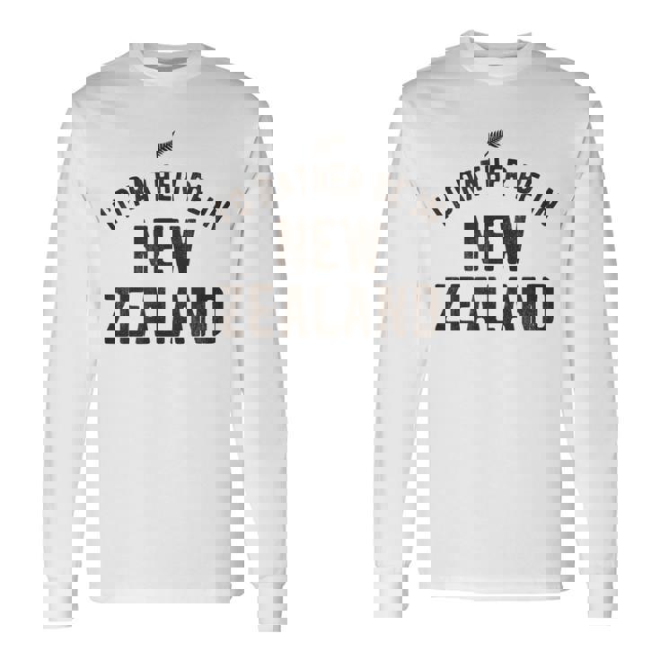 I'd Rather Be In New Zealand Nz Fern Kiwi ギフト 長袖Tシャツ ギフトのアイデア