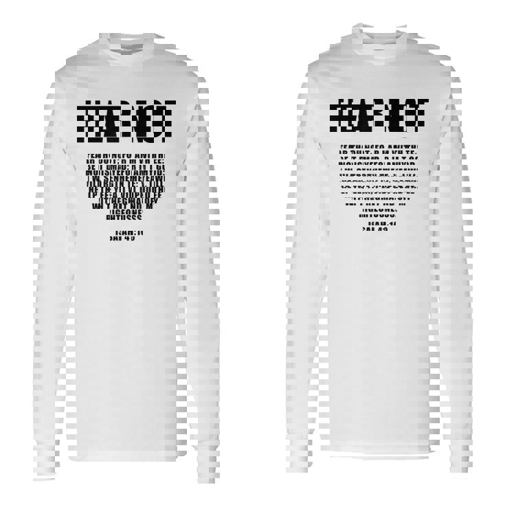 Isaiah 41 長袖Tシャツ