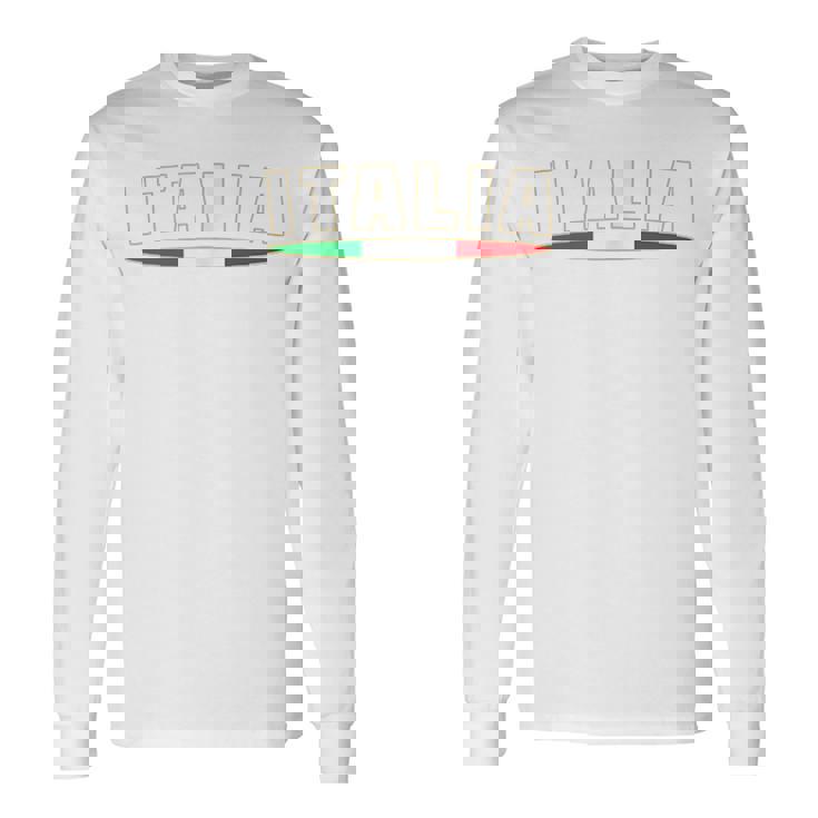 Italia イタリアサッカージャージ イタリア国旗ファン 長袖Tシャツ ギフトのアイデア