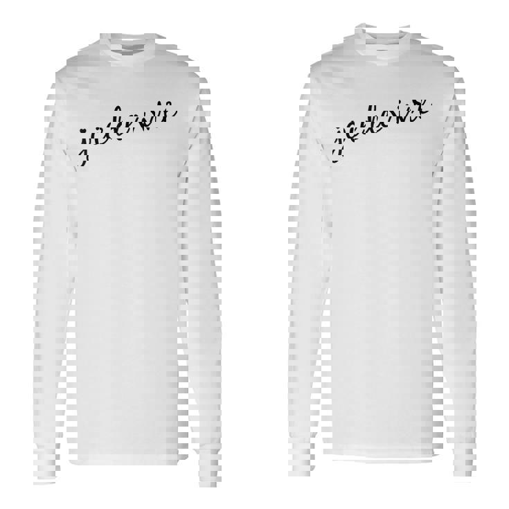 Joie Deivre フランス語の格言tシャツ 長袖Tシャツ