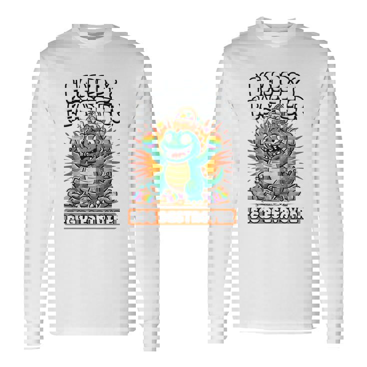 Kaiju イースターシャツ 男の子用 エッグデストロイヤー キッズtシャツ 長袖Tシャツ